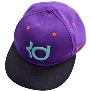 Nike True Kevin Durant KD Adjustable Hat Snap Back Cap Purple and Blue Logo